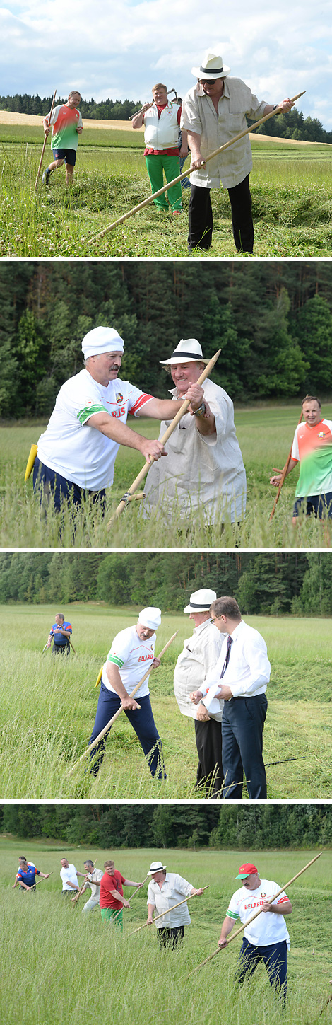 Alexander Lukashenko and Gerard Depardieu