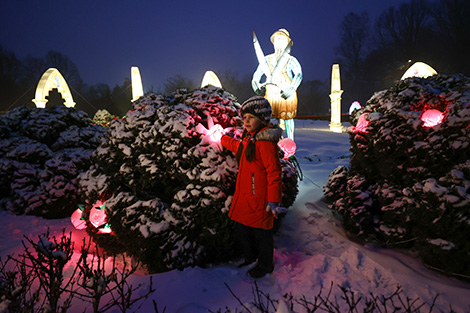 Festival of lanterns at Botanical Garden in Minsk