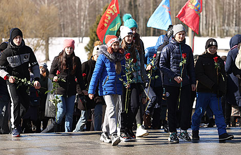 Commemorative event in Khatyn