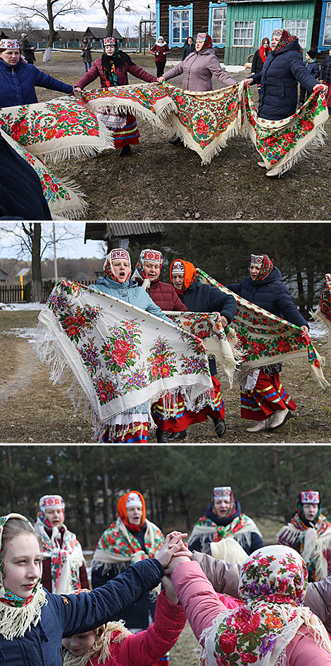 Soroki rite in the agro-town of Valavsk, Yelsk District