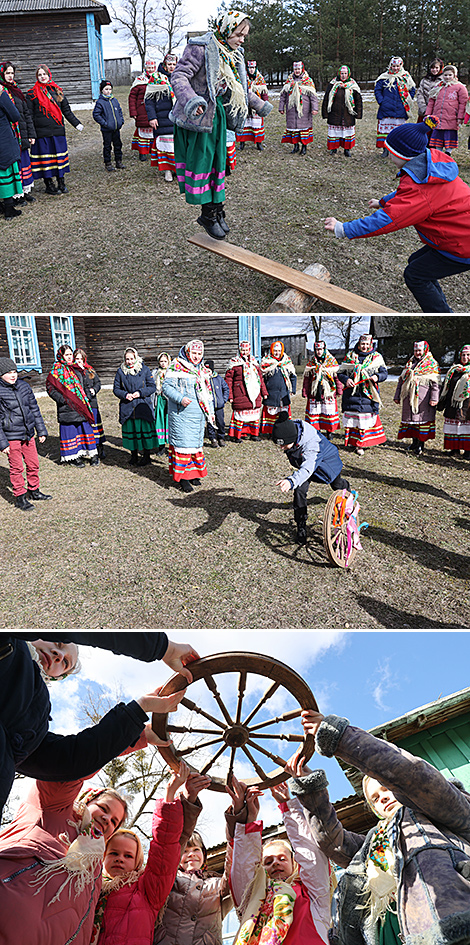 Soroki rite in the agro-town of Valavsk, Yelsk District