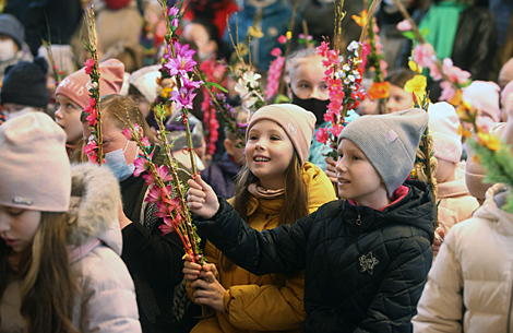Белорусские католики празднуют Вербное воскресенье