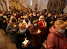 Пасхальная служба в костеле Святого Франциска Ксаверия (Фарном костеле) в Гродно