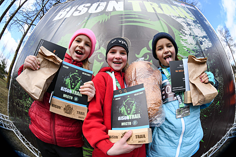 The winners in the children's category 