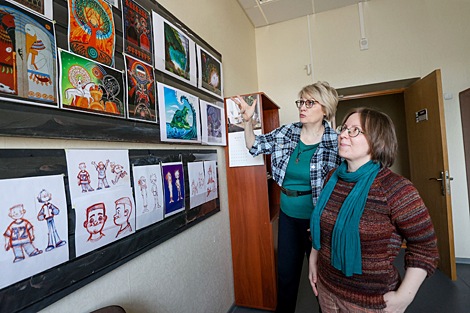 The art director Tatiana Udovichenko and the film director Yelena Turova