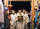 Easter service at Holy Spirit Cathedral in Minsk