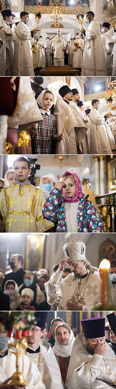 Easter service at Holy Spirit Cathedral in Minsk