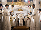 Easter service at Holy Spirit Cathedral in Minsk