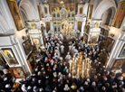 Easter service at Holy Spirit Cathedral in Minsk