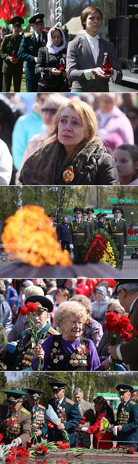 Victory Day ceremony at Mound of Glory