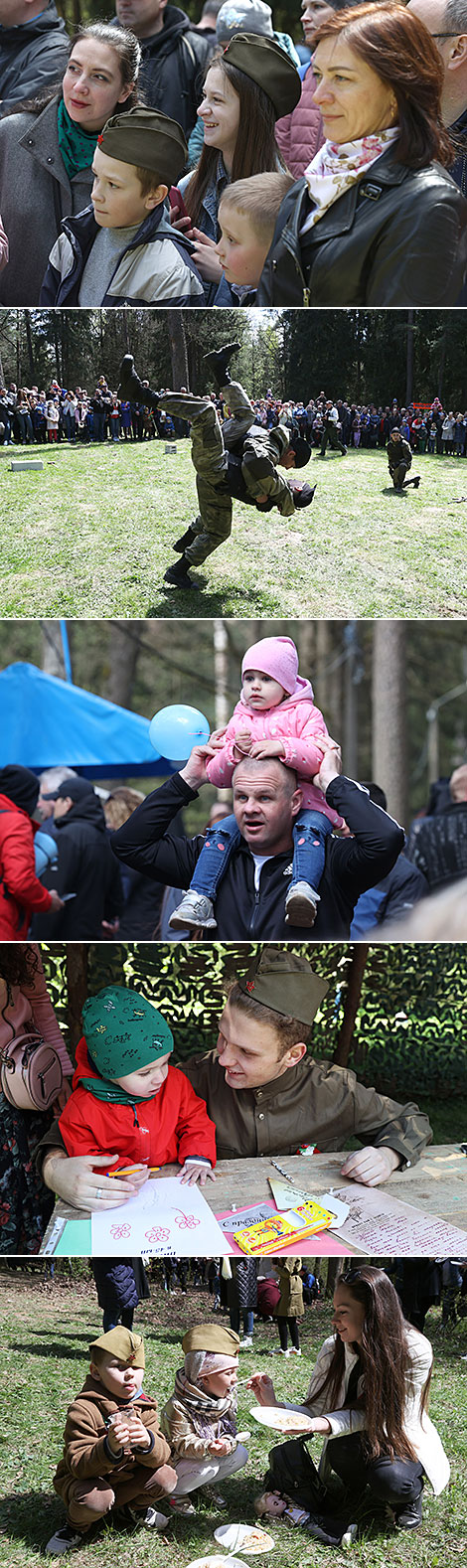 Festivities in Pechersk Park in Mogilev