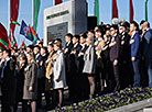 Solemn ritual to honor state emblem, flag 