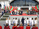 Solemn ritual to honor state emblem, flag 