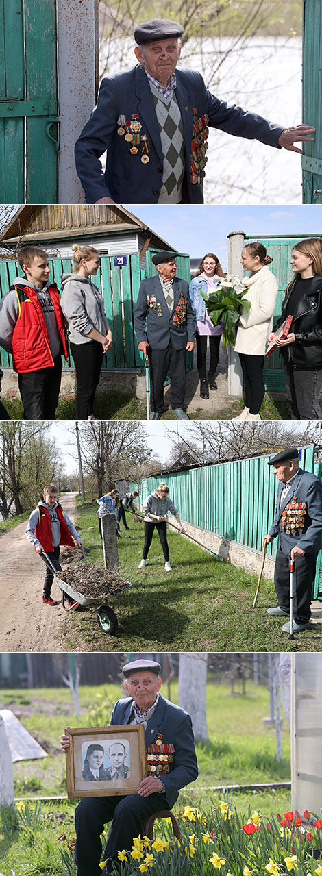 Ветерана войны Владимира Будовича поздравили с Днем Победы