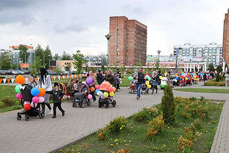 Pram parade in Bobruisk 