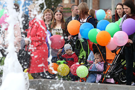 Pram parade in Bobruisk 