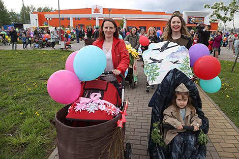 Pram parade in Bobruisk 