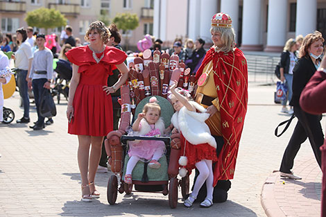 Парад дзіцячых калясак у Гродне 