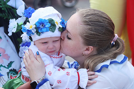 Парад дзіцячых калясак у Гродне 