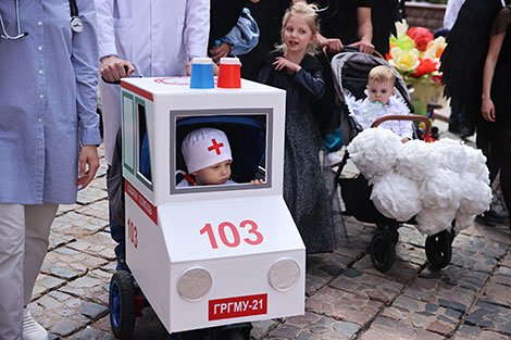 Pram parade in Grodno 