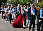 End-of-school celebrations in Bobruisk