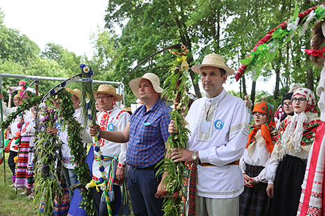 Haymaking festival in Ivye District