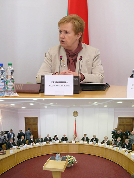 Председатель Центризбиркома Беларуси Лидия Ермошина 