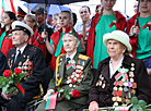 Ceremony at Mound of Glory memorial 