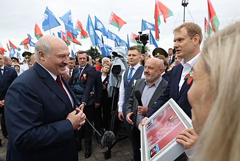 Урачыстае мерапрыемства ў мемарыяльным комплексе 