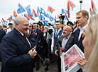 Урачыстае мерапрыемства ў мемарыяльным комплексе "Курган Славы" 