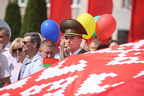 Урачысты мітынг у гонар Дня Незалежнасці ў Гродне 