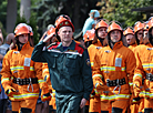 Parade of rescuers and firefighters in Minsk