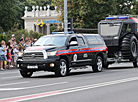 Парад ратавальнікаў і тэхнікі МНС у Мінску
