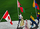 Belarusians at the Tokyo Olympics' closing ceremony
