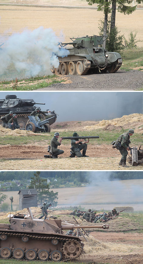 Reconstruction of a Great Patriotic War battle 