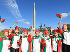 Ceremony of laying wreaths at the Minsk Hero City memorial