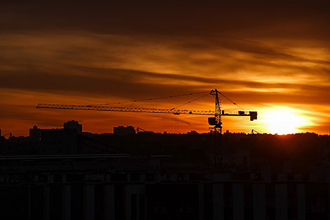 Закат над Мінскам 