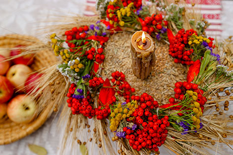 Harvest festival in Vyazynka