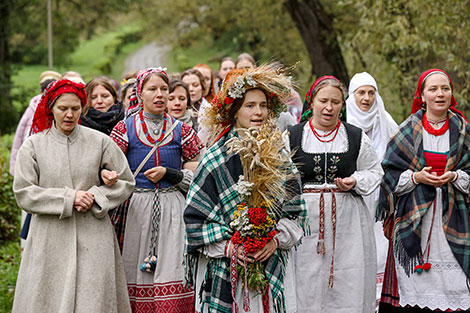 Harvest festival in Vyazynka