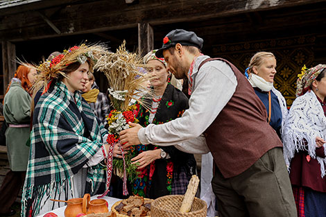 Harvest festival in Vyazynka