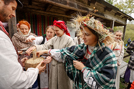 Harvest festival in Vyazynka