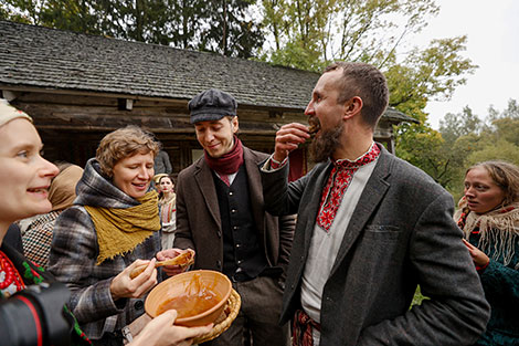 Harvest festival in Vyazynka