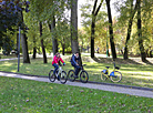 Autumn day in a Minsk park
