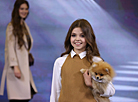 Miss Belarus finalists take to the runway with stray animals