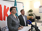 Press conference of Tatiana Korotkevich