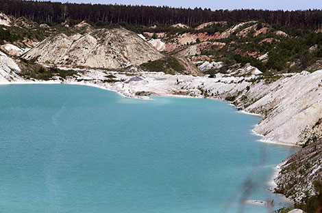 A reclaimed quarry in Krasnoselsk