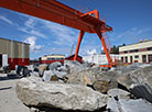 The granite quarry Nadezhda in Lelchitsy District