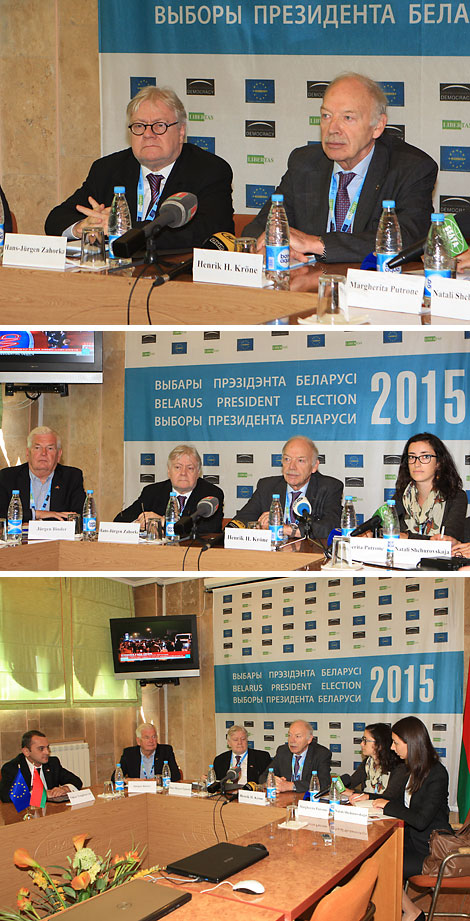 A press briefing by the Alliance of Observation Missions in Minsk 