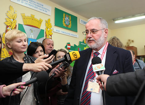 Head of the OSCE/ODIHR election observation mission Jacques Faure in Gomel