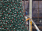 National Christmas tree on Oktyabrskaya Square